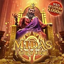 Midas Fortune online game logo by PG Soft on casino-alf.gr